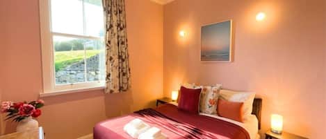 4 bedrooms, desk, iron/ironing board, travel cot