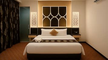 Desk, free WiFi, bed sheets