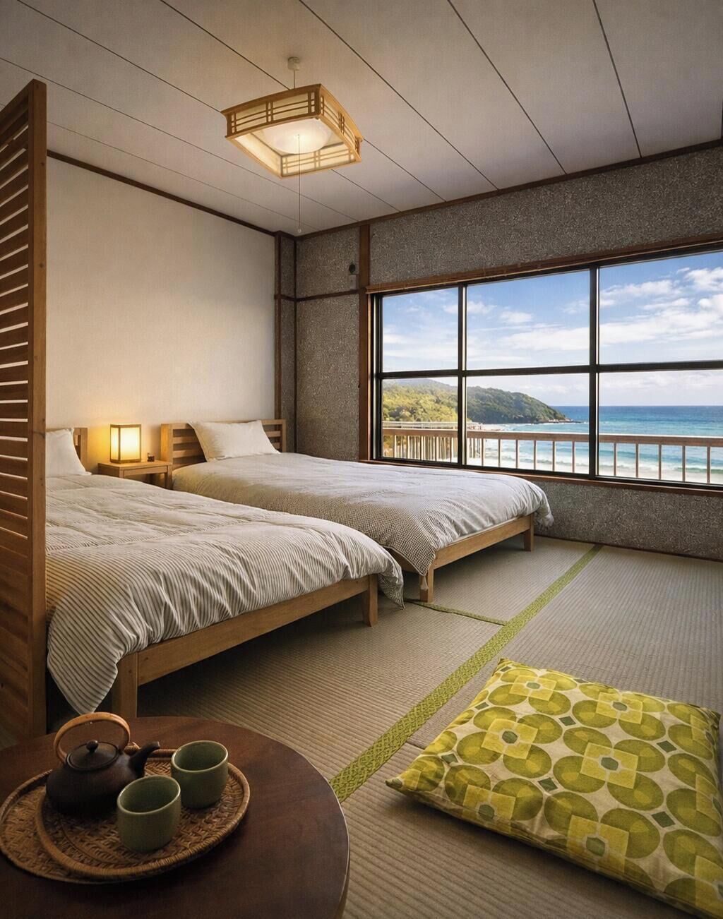 經濟雙人或雙床房, 海灘景