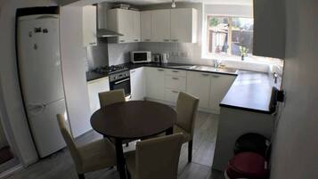 Microwave, oven, stovetop, toaster