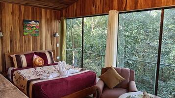 Panoramic-Baumhaus, Balkon, Bergblick (Mono Capuchino) | Kostenloses WLAN