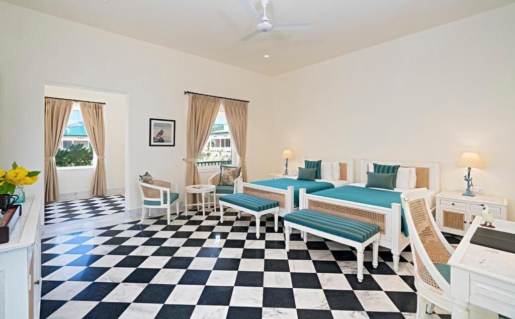 Luxury Twin Room, Patio, Garden View | In-room safe, iron/ironing board, free WiFi