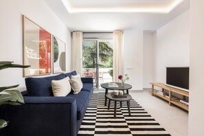 Familienapartment, Terrasse | Wohnbereich