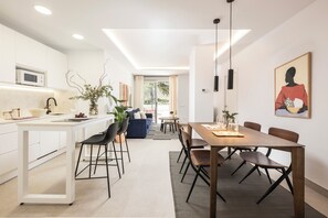 Familienapartment, Terrasse | Speisen