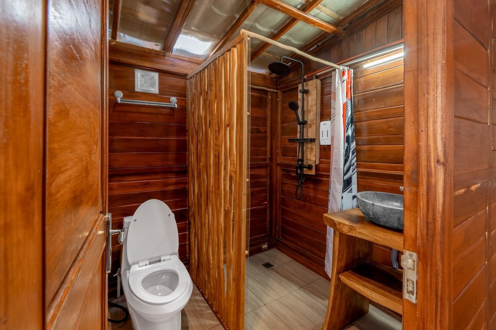 Ferienhütte, Bergblick | Badezimmer