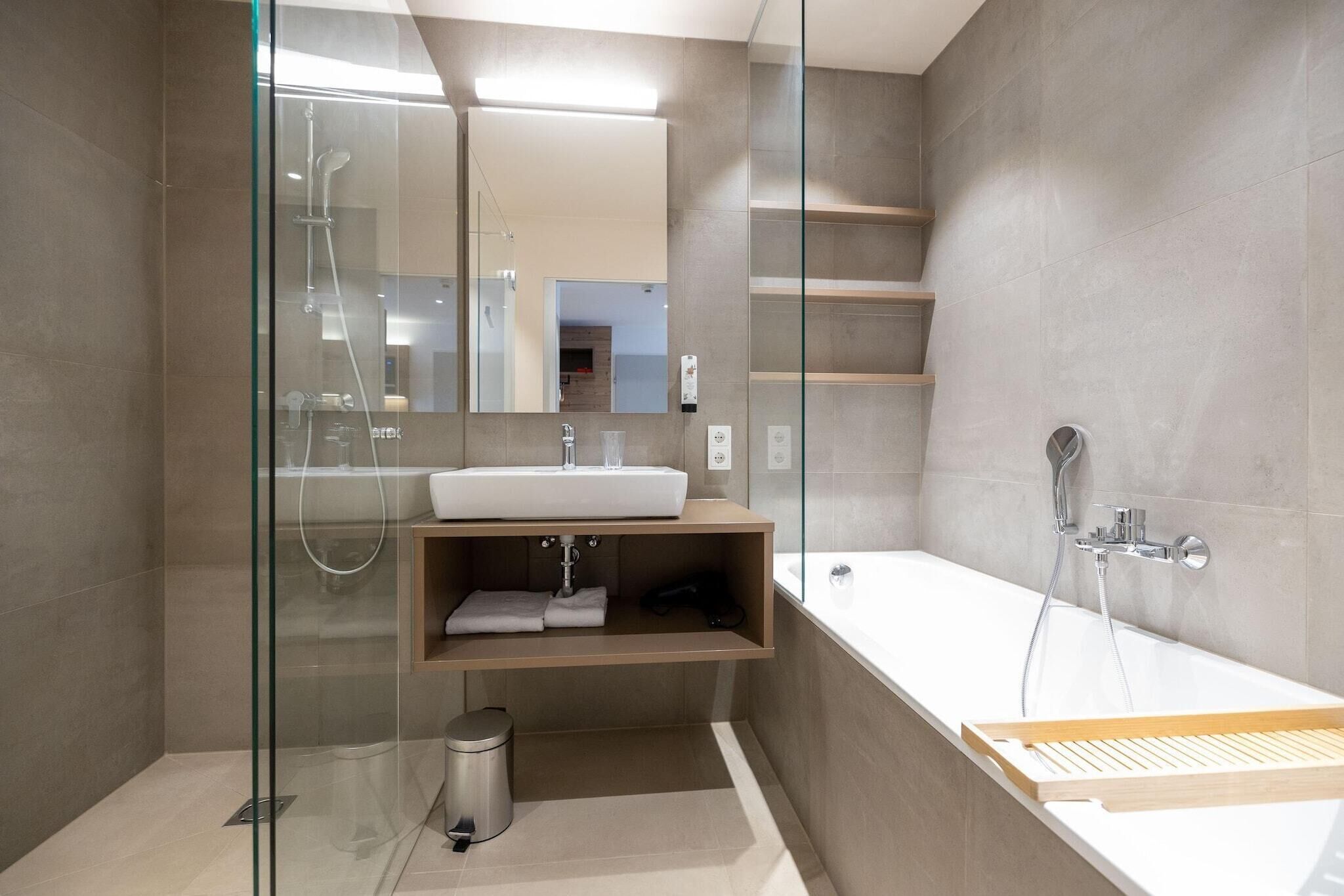 Shower, hair dryer