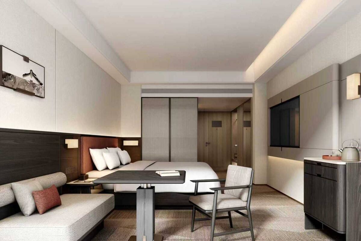 Phòng 2 giường đơn Superior, quang cảnh thành phố | Bộ đồ giường cao cấp, chăn bông, nệm cao su hoạt tính (memory foam) 