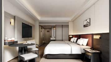 Chambre Double Supérieure, vue ville | Literie de qualité supérieure, couette en duvet d'oie