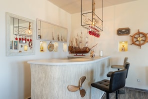 Lobby - Villa Fotis Country House with Sea View, Wi-Fi, and Air Conditioning (Megas Gialos)
