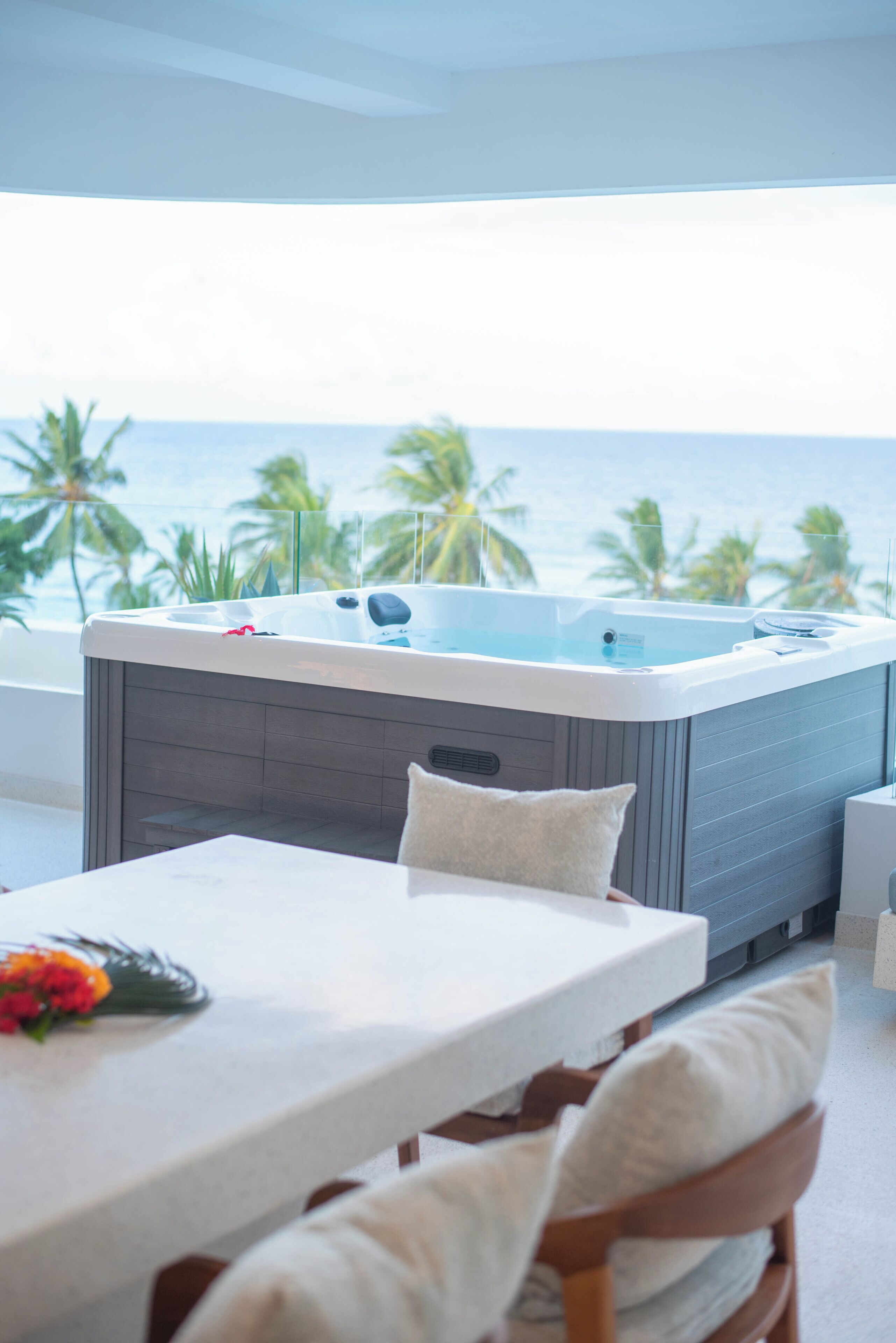 Classic Apartment, 3 Bedrooms, Hot Tub, Ocean View | Balcony view