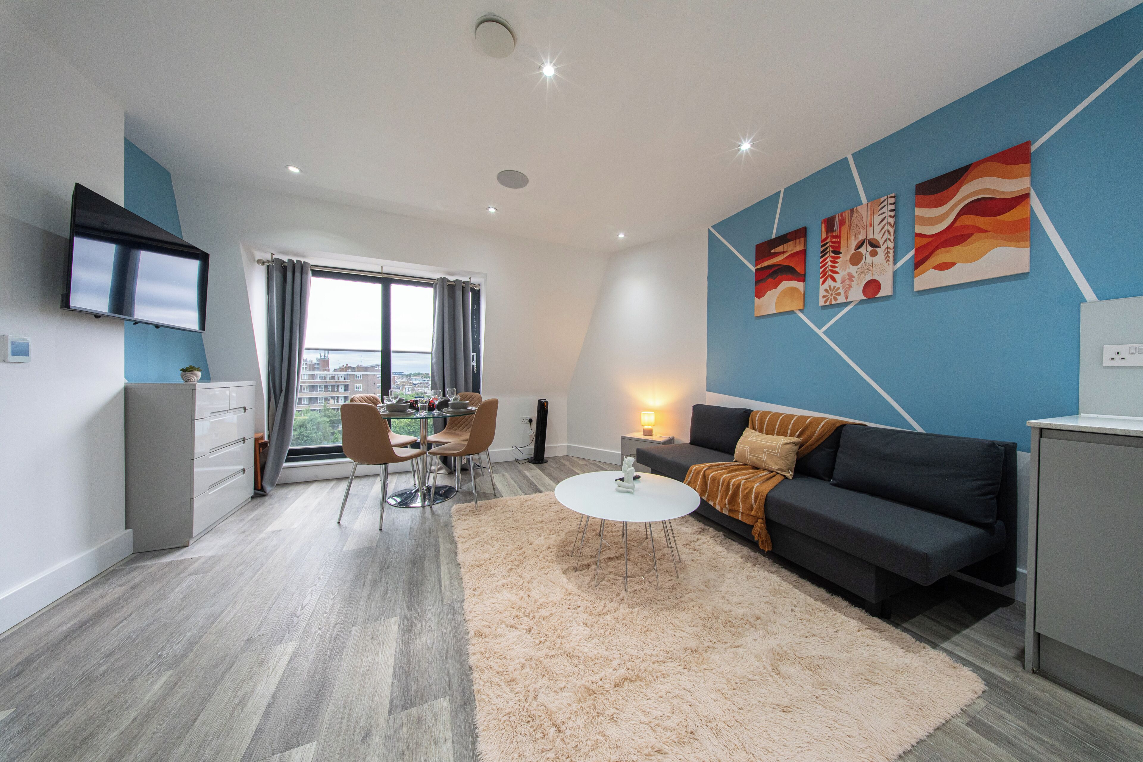 Appartement, 2 slaapkamers, privébadkamer | Woonruimte