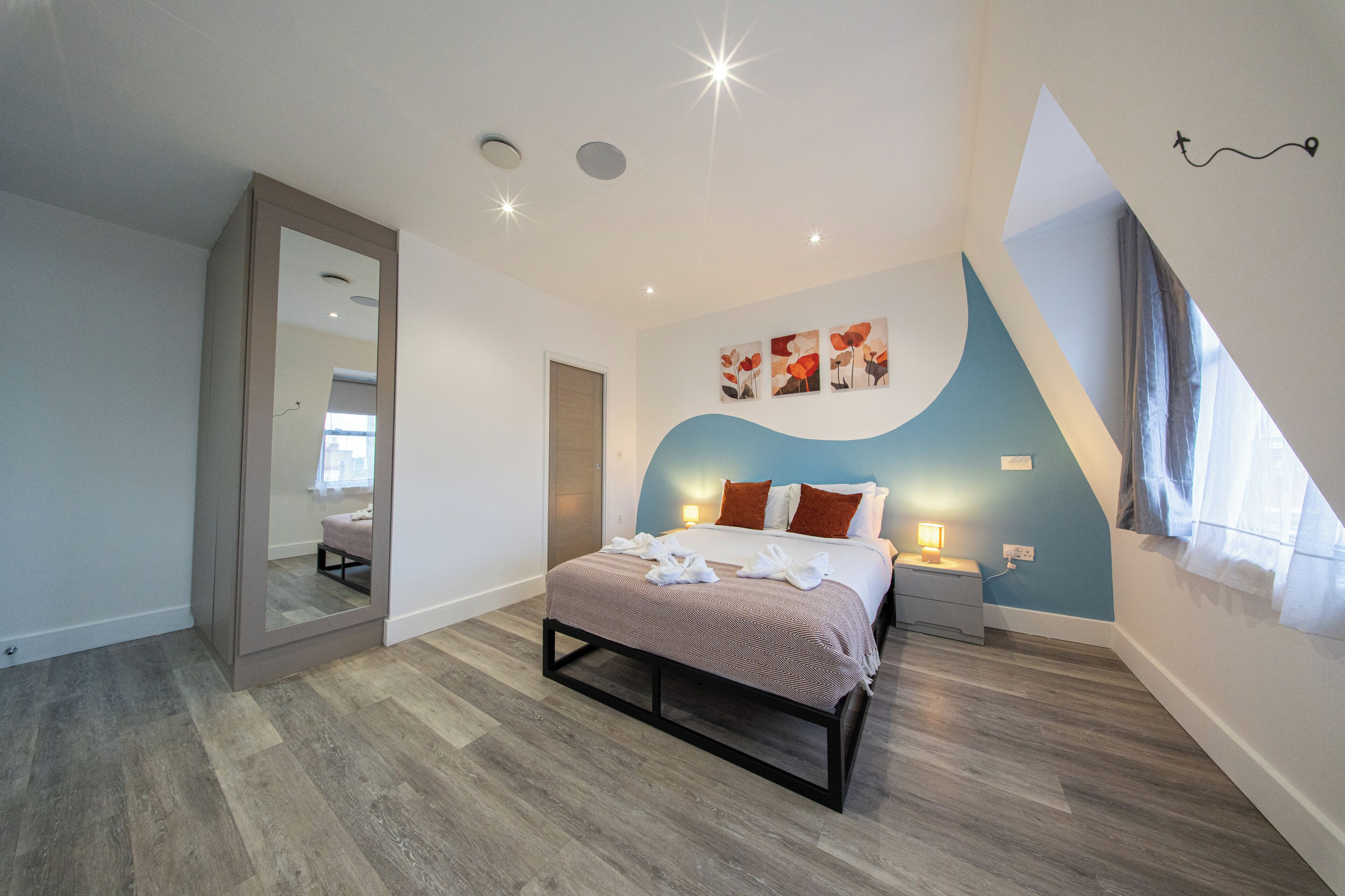 Appartement, 2 slaapkamers, privébadkamer | Een strijkplank/strijkijzer, gratis wifi