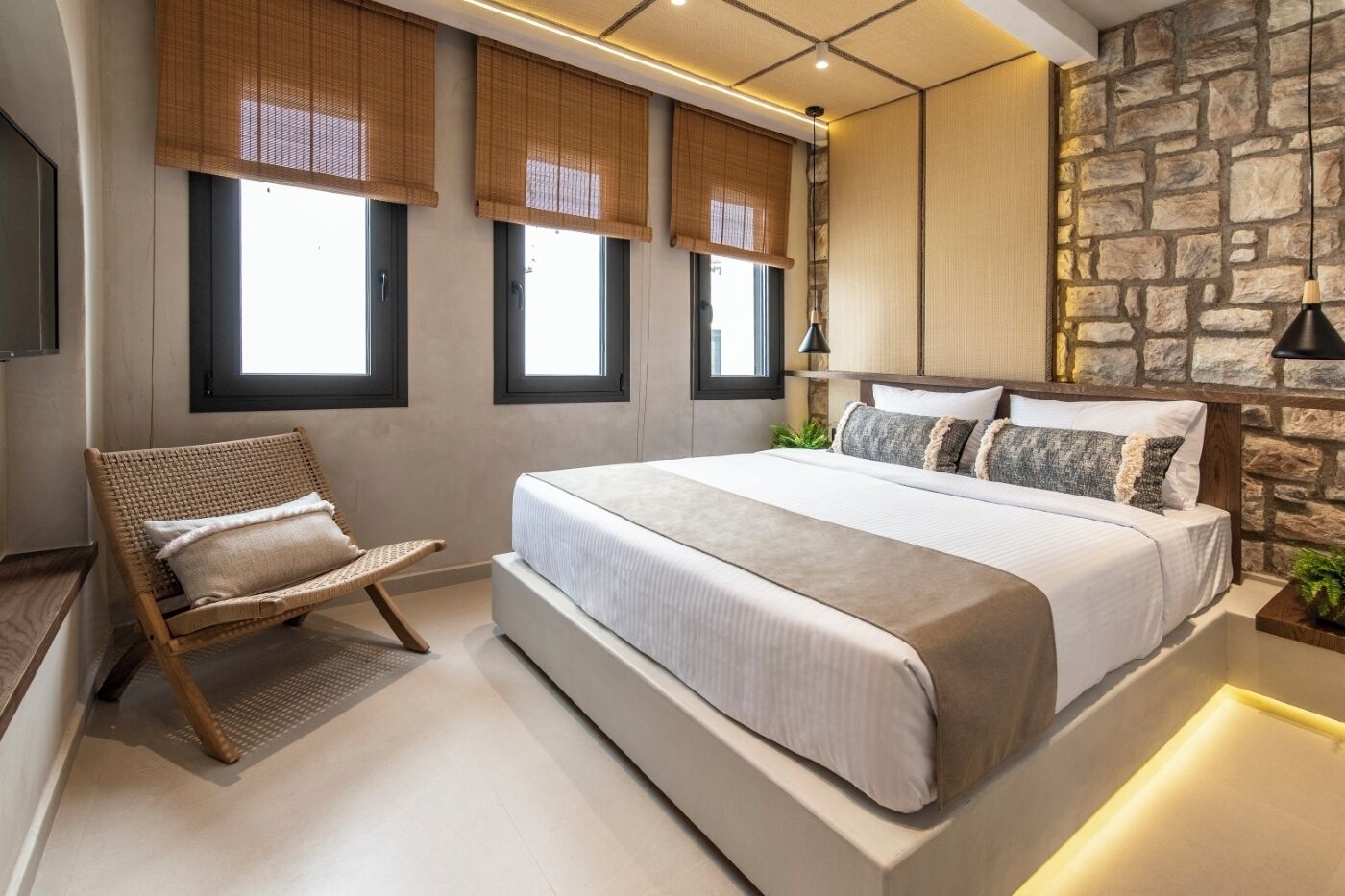 Ático Deluxe, vistas al mar | Caja fuerte y espacio para trabajar con un portátil