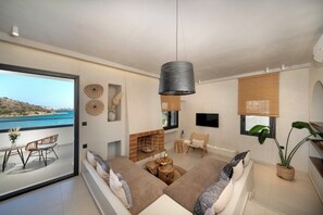 Ático Deluxe, vistas al mar | Zona de estar