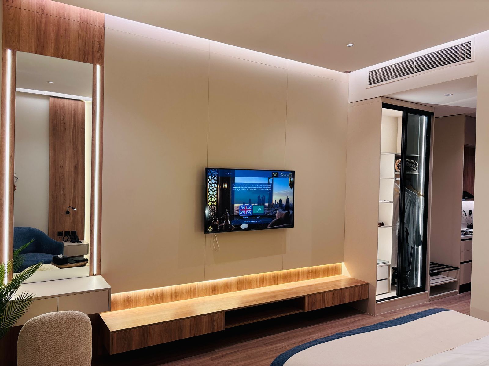 Habitación Deluxe | Espacio para trabajar con un portátil y sistema de insonorización