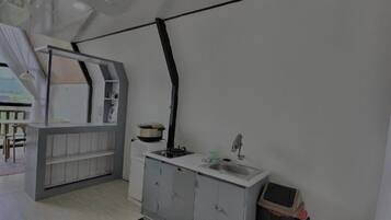 Family Villa, 2 Bedrooms | Private kitchen | Stovetop, dishwasher, cookware/dishes/utensils