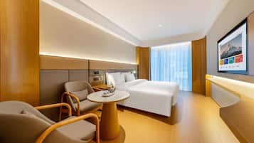 Blackout drapes, soundproofing, iron/ironing board, free WiFi