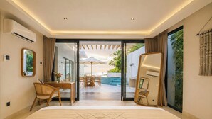 AQUAMARINE Zen Hillside Oceanview | Arbetsyta för laptop, strykjärn/strykbräda och gratis wi-fi