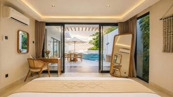 AQUAMARINE Zen Hillside Oceanview | Ruang kerja ramah laptop, setrika/meja setrika, dan Wi-Fi gratis