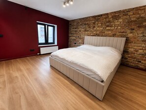 1 bedroom, iron/ironing board, Internet, bed sheets - Duplex in The Heart of Riga - Parking Included (Rīga)