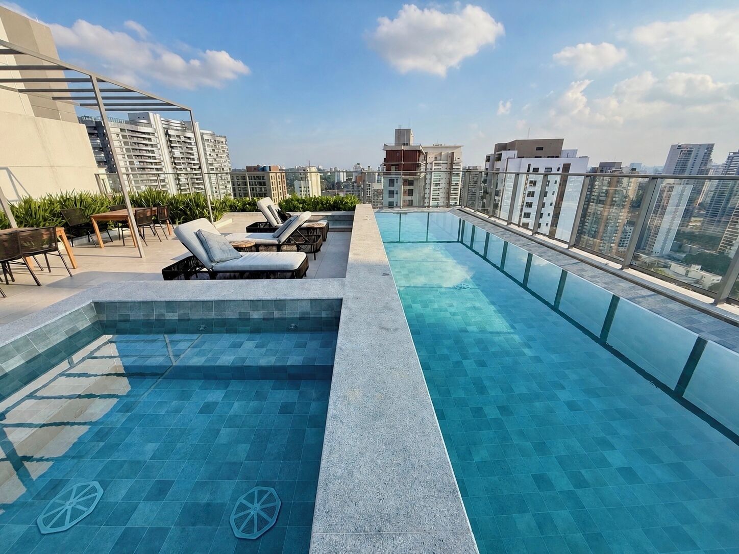 Indoor pool, outdoor pool