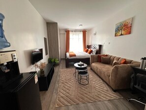 Living area - Joto House_ A studio near UN, Gigiri & Two Rivers (Muchatha)