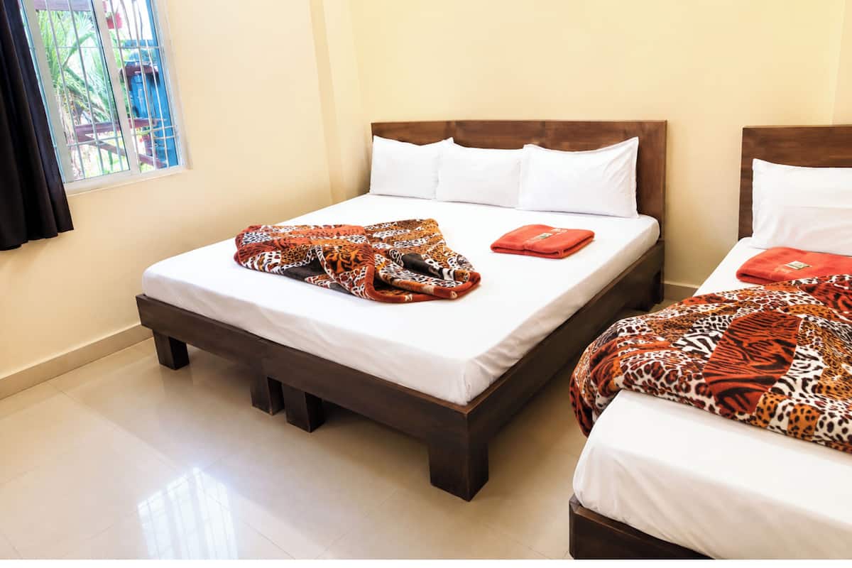 Hypo-allergenic bedding, desk, soundproofing, free WiFi