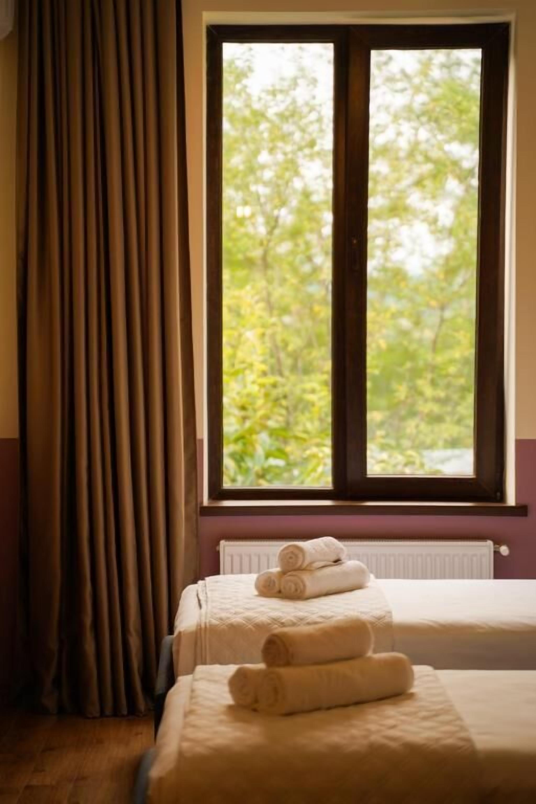 Zweibettzimmer, Balkon, Gartenblick