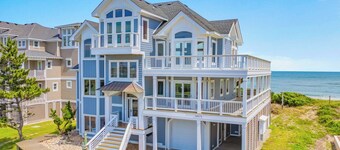 Oceanfront, Dog Friendly Home in Hatteras with Pool, Hot Tub, Game Room