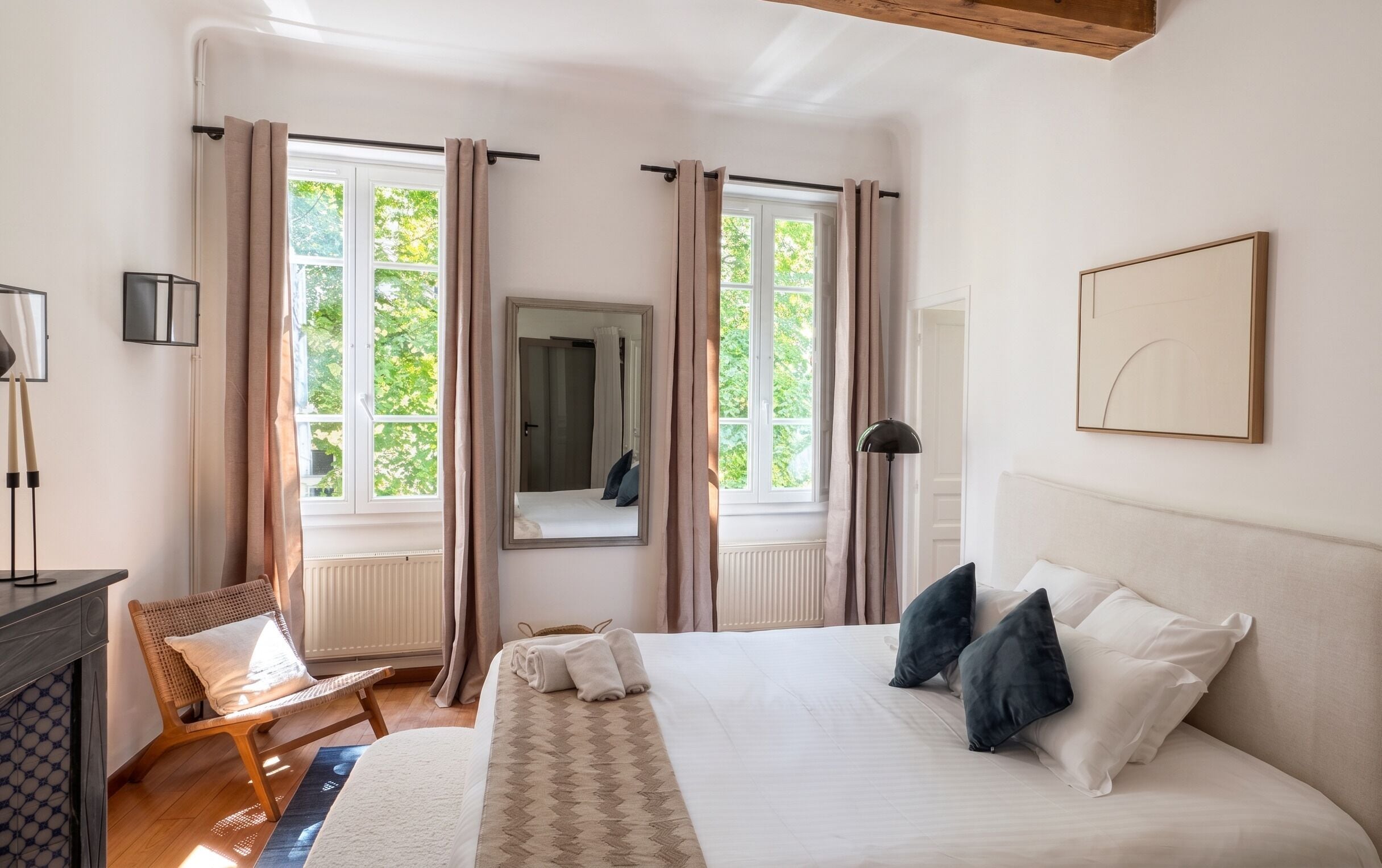 Superior Triple Room, City View | Premium bedding, pillowtop beds, in-room safe, desk