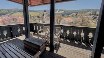Appartement Confort, 1 grand lit et 1 canapé-lit, balcon | Terrasse/Patio