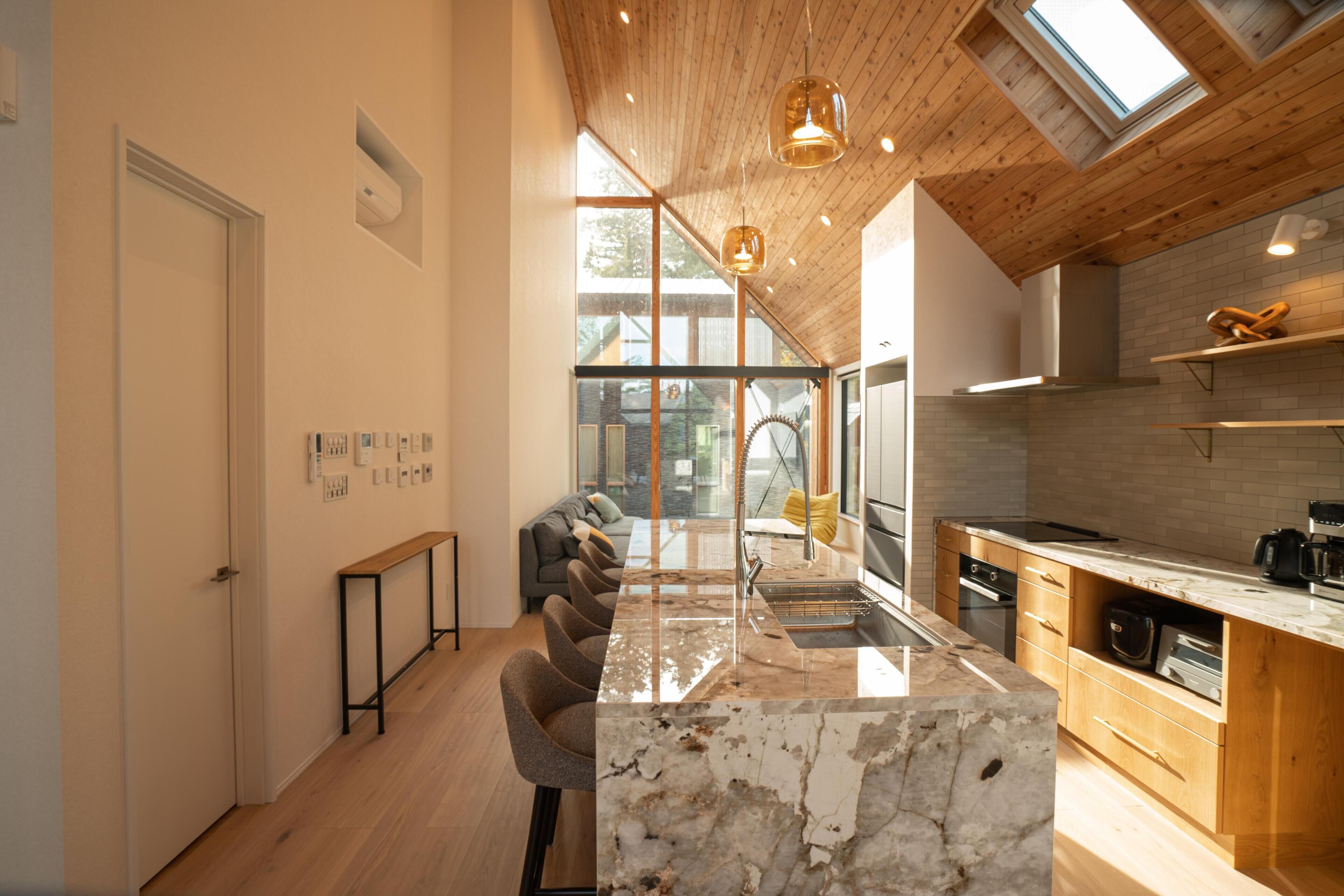 Luxury-Chalet, 4 Schlafzimmer | Eigene Küche | Kühlschrank, Mikrowelle, Ofen, Herdplatte