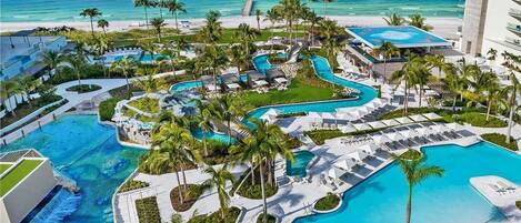 A heated pool