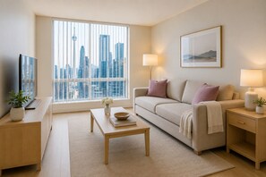 Junior-Zimmer, Stadtblick | Wohnbereich