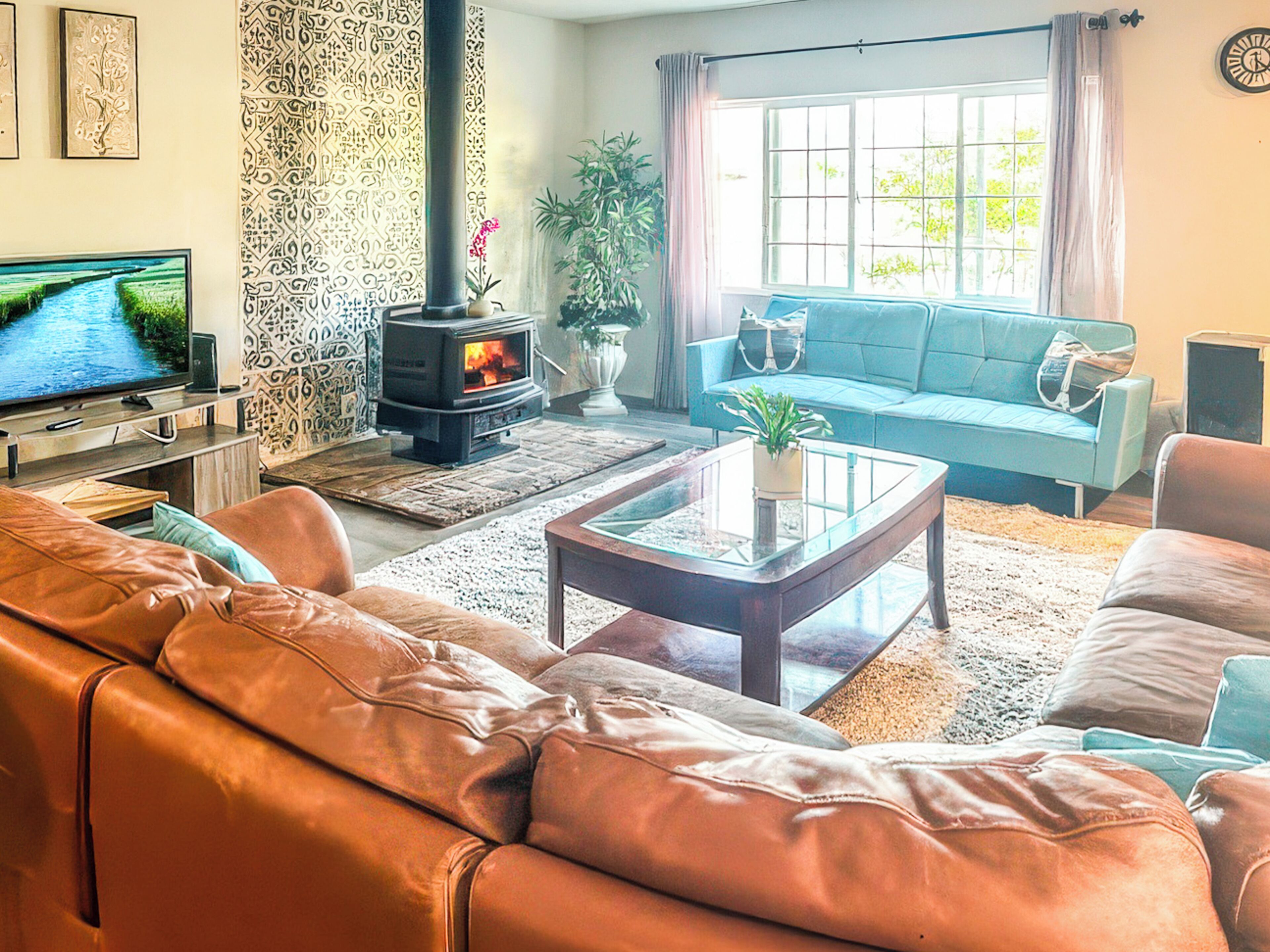 House, Patio, Mountain View | Living area