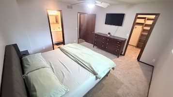 4 dormitorios, tabla de planchar con plancha, wifi y ropa de cama