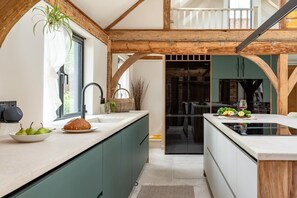 Microwave, oven, dishwasher, highchair