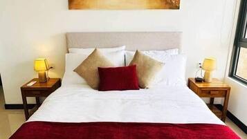 2 slaapkamers, een strijkplank/strijkijzer, wifi, beddengoed