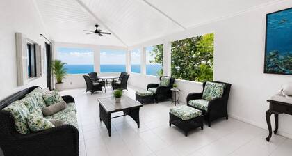 Charming, Hillside Villa with Ocean & Beach Views