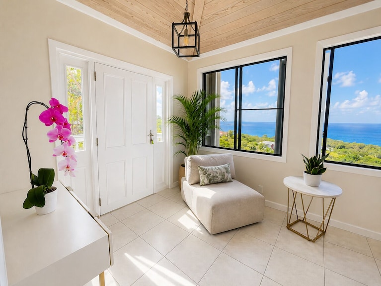 Charming, Hillside Villa With Ocean & Beach Views - Water Island