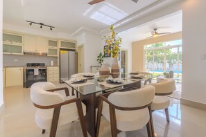 Dining - Lovely 3-bedroom house with AC in Santiago de los Caballeros (Santiago de los Caballeros)