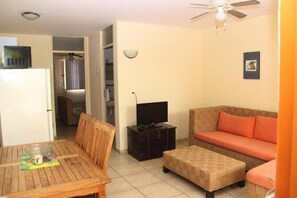 Deluxe Apartment, Balcony, Garden View | Living area - Camacuri Residence  (Oranjestad)