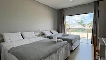Quadruple Room, City View | Laptop workspace, free WiFi