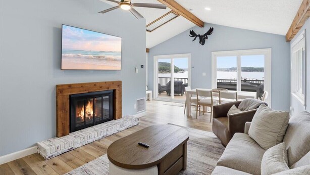 Unclassified image, 1 of 41, button - Lakefront Family Retreat - Private Dock, Fishing Cove & Stunning Lake View (Barnett)