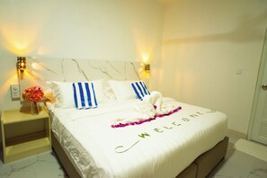 Deluxe Double Room, Garden View | In-room safe, desk, blackout drapes, free WiFi - Paradise Palms (Thoddoo)