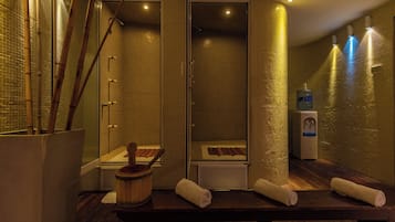 Sauna, bañera de hidromasaje, masajes