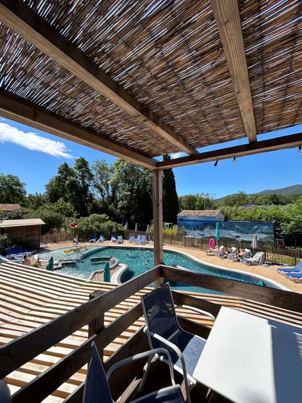 A heated pool