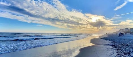 Camastros y toallas de playa