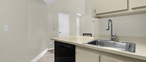 Open Concept Kitchen with Dishwasher