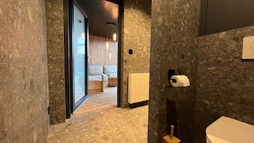 Towels, soap, toilet paper